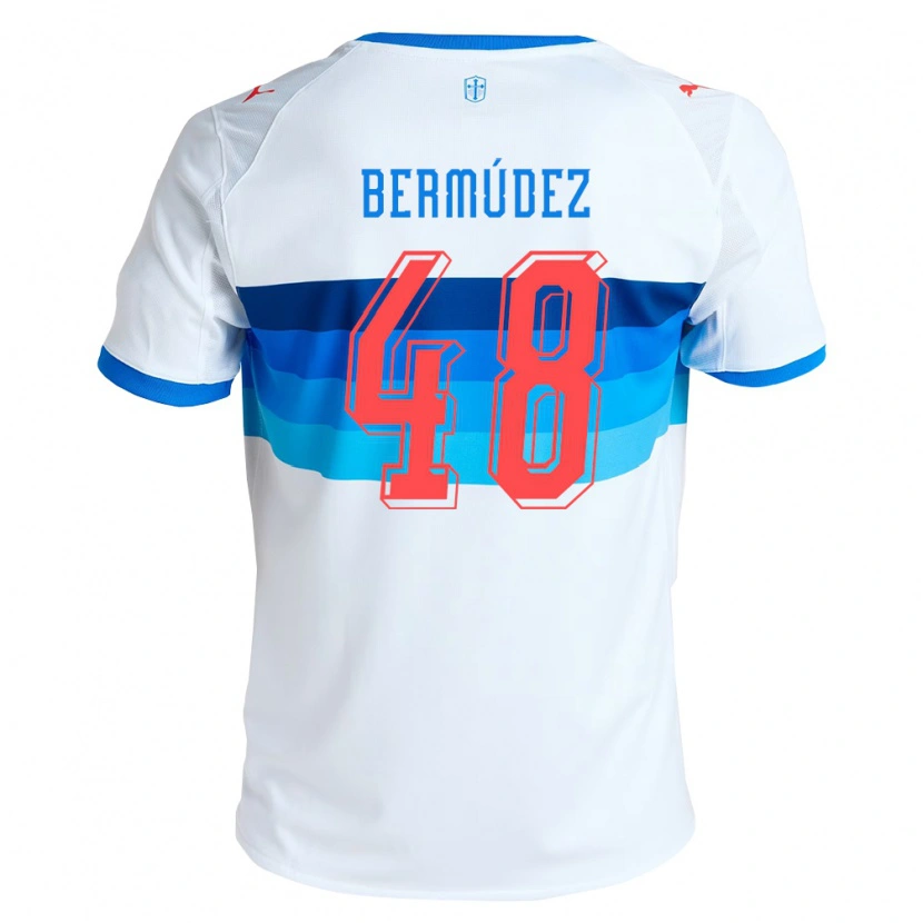 DanxenキッズDiego Bermúdez#48白空色ホームシャツ2026/27ジャージーユニフォーム