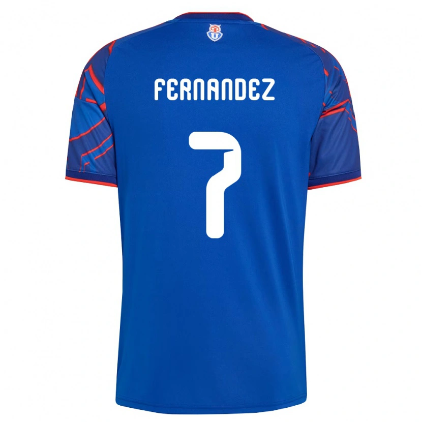 DanxenキッズRebeca Fernández#7ロイヤルブルー赤ホームシャツ2026/27ジャージーユニフォーム