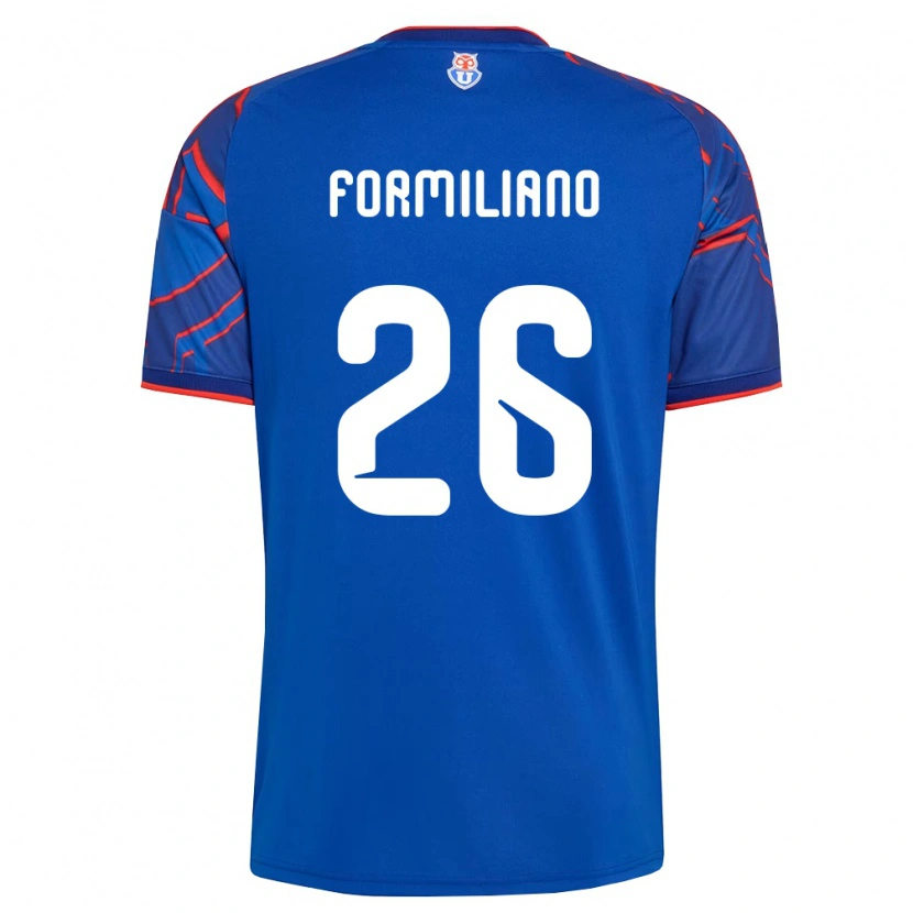 DanxenキッズFabricio Formiliano#26ロイヤルブルー赤ホームシャツ2026/27ジャージーユニフォーム