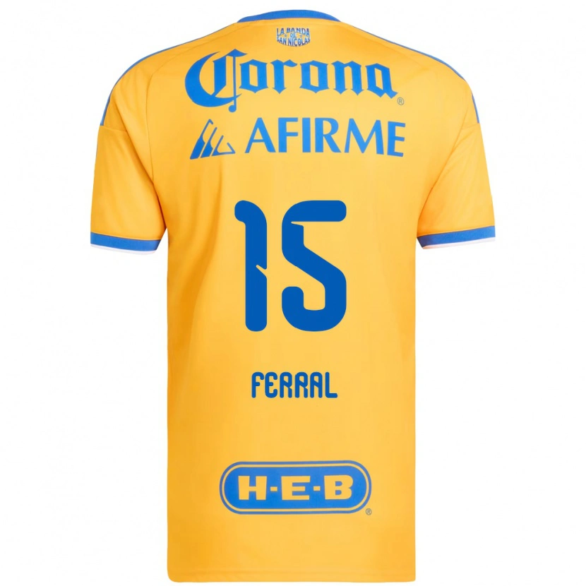 DanxenキッズCristina Ferral#15黄色青ホームシャツ2026/27ジャージーユニフォーム