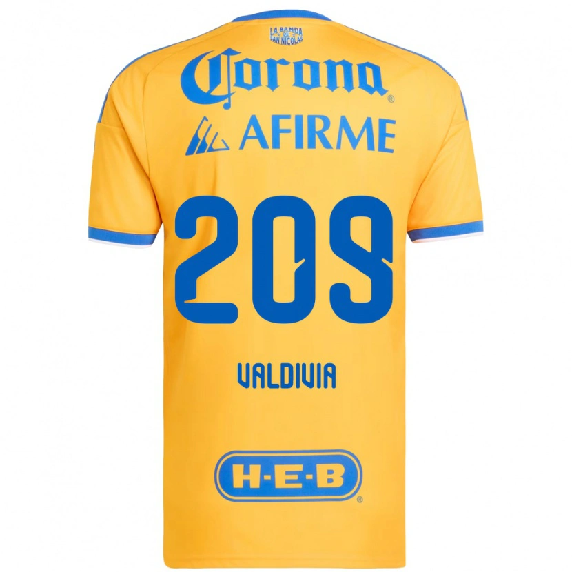DanxenキッズKarol Valdivia#209黄色青ホームシャツ2026/27ジャージーユニフォーム