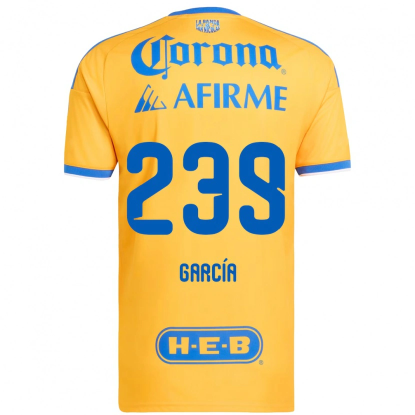DanxenキッズDiego García#239黄色青ホームシャツ2026/27ジャージーユニフォーム