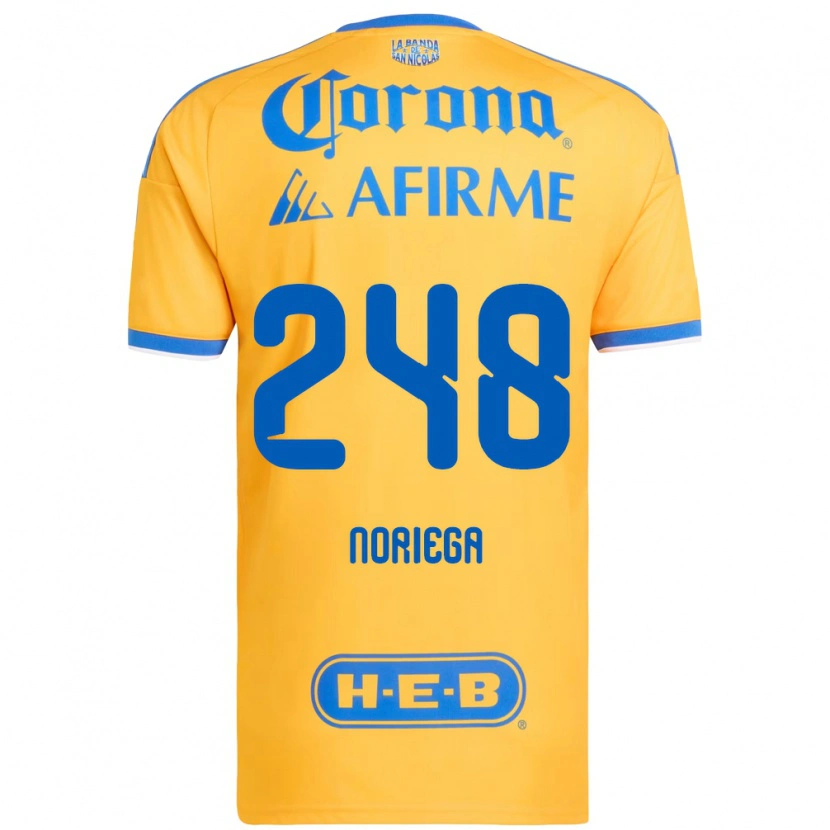 DanxenキッズJonathan Noriega#248黄色青ホームシャツ2026/27ジャージーユニフォーム