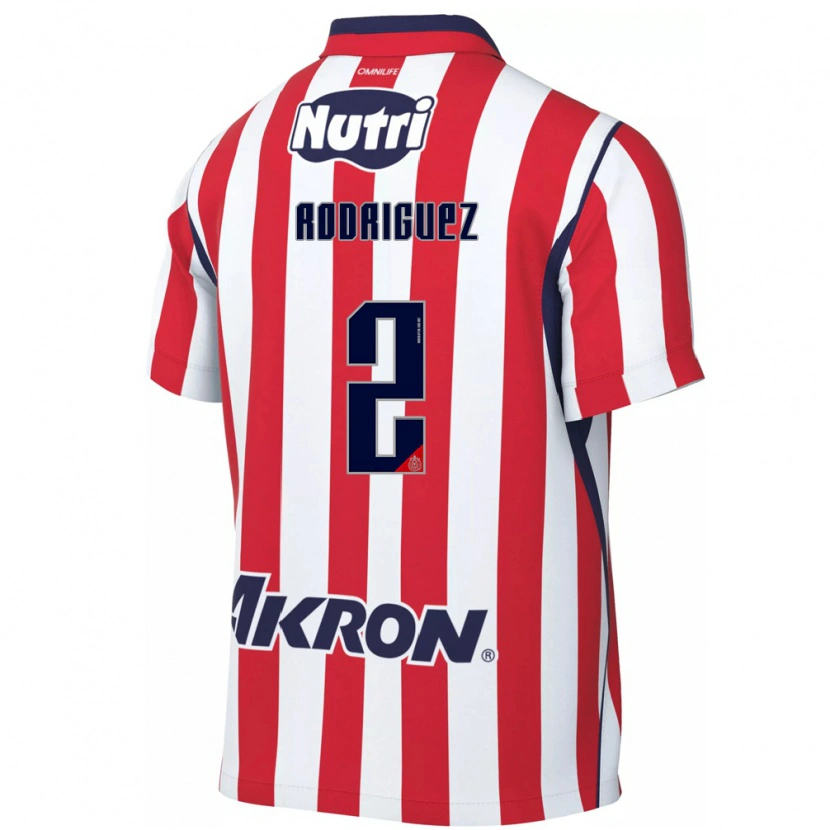 Danxenキッズジャクリーン・ロドリゲス#2白赤ホームシャツ2026/27ジャージーユニフォーム