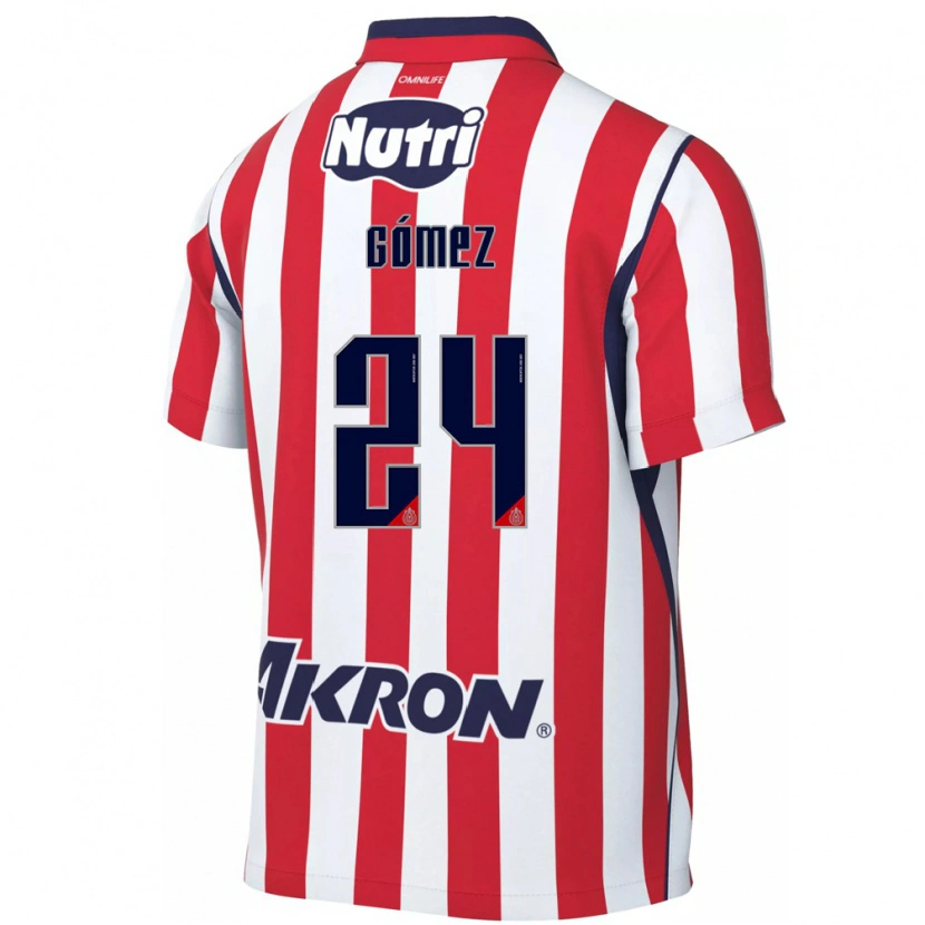 DanxenキッズMiguel Gómez#24白赤ホームシャツ2026/27ジャージーユニフォーム