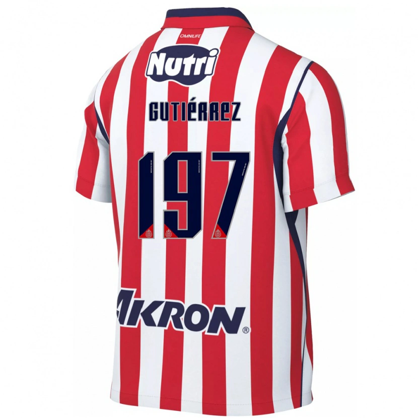 DanxenキッズBryan Gutiérrez#197白赤ホームシャツ2026/27ジャージーユニフォーム