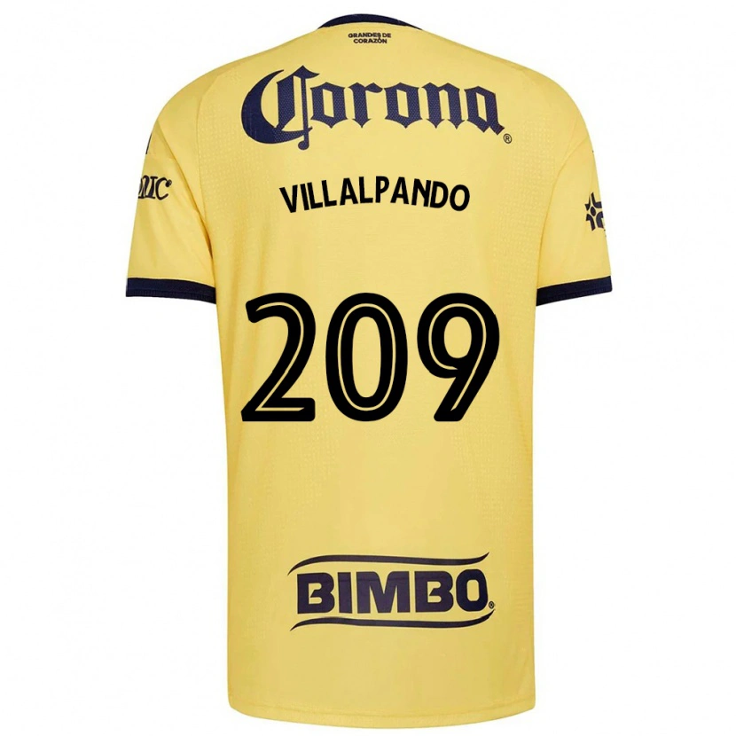 Danxenキッズセルヒオ・ビジャルパンド#209黄赤黒ホームシャツ2026/27ジャージーユニフォーム