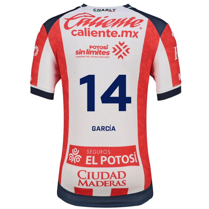 DanxenキッズMiguel García#14赤白黒ホームシャツ2026/27ジャージーユニフォーム