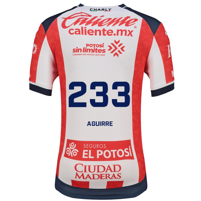 DanxenキッズFrancisco Aguirre#233赤白黒ホームシャツ2026/27ジャージーユニフォーム