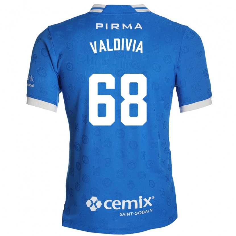 DanxenキッズChristian Valdivia#68青白赤ホームシャツ2026/27ジャージーユニフォーム