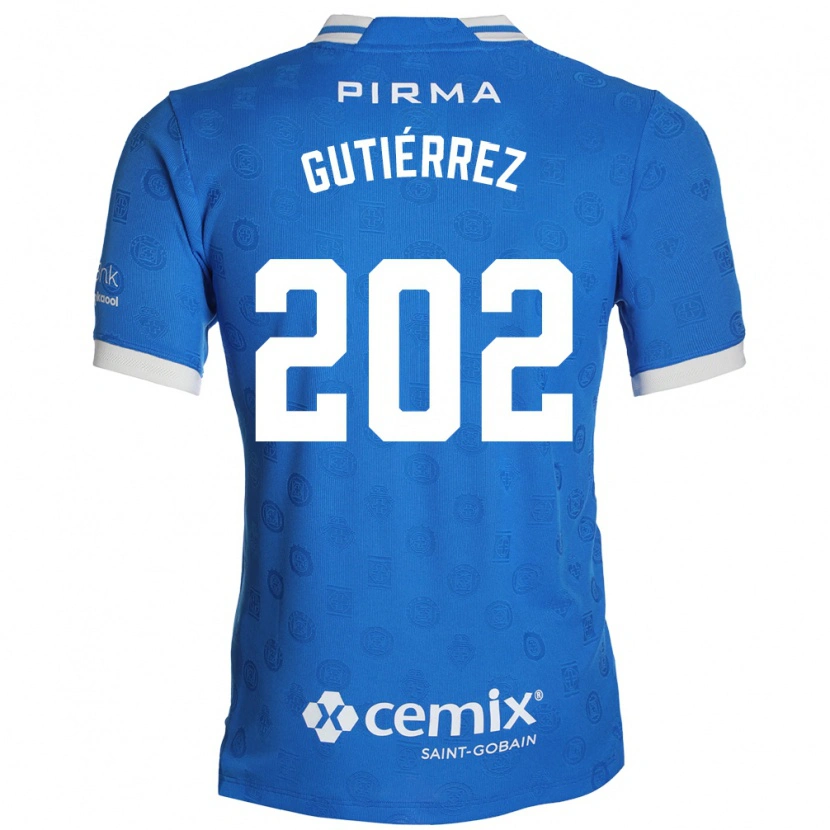 Danxenキッズアレックス・グティエレス#202青白赤ホームシャツ2026/27ジャージーユニフォーム
