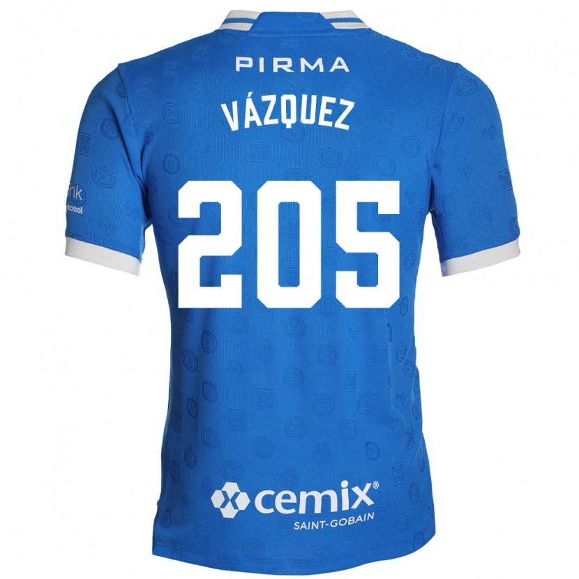 DanxenキッズJonathan Vázquez#205青白赤ホームシャツ2026/27ジャージーユニフォーム