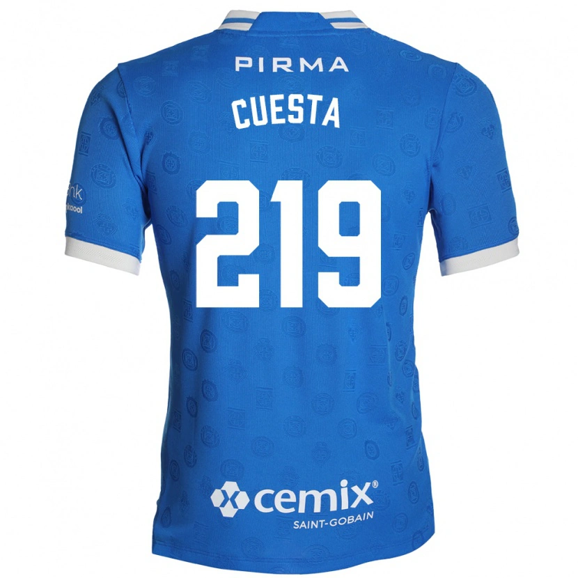 DanxenキッズÍñigo Cuesta#219青白赤ホームシャツ2026/27ジャージーユニフォーム