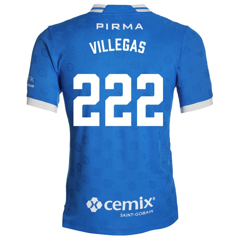 DanxenキッズEric Villegas#222青白赤ホームシャツ2026/27ジャージーユニフォーム