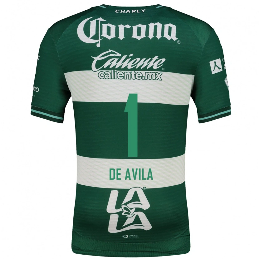 DanxenキッズHannia De Avila#1緑白ホームシャツ2026/27ジャージーユニフォーム