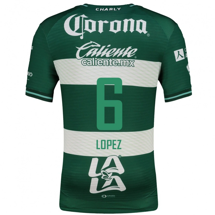 DanxenキッズBrenda Lopez#6緑白ホームシャツ2026/27ジャージーユニフォーム
