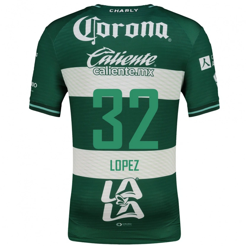 DanxenキッズRaúl López#32緑白ホームシャツ2026/27ジャージーユニフォーム