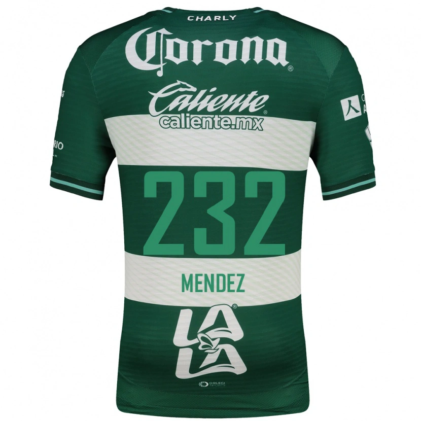 DanxenキッズJosé Méndez#232緑白ホームシャツ2026/27ジャージーユニフォーム
