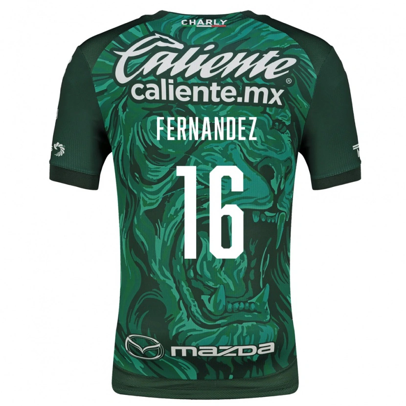 Danxenキッズオマール・フェルナンデス#16緑黒ホームシャツ2026/27ジャージーユニフォーム