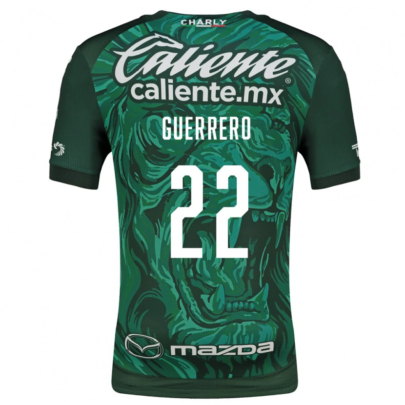 DanxenキッズÁfrica Guerrero#22緑黒ホームシャツ2026/27ジャージーユニフォーム