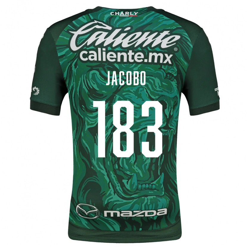 DanxenキッズSebastián Jacobo#183緑黒ホームシャツ2026/27ジャージーユニフォーム