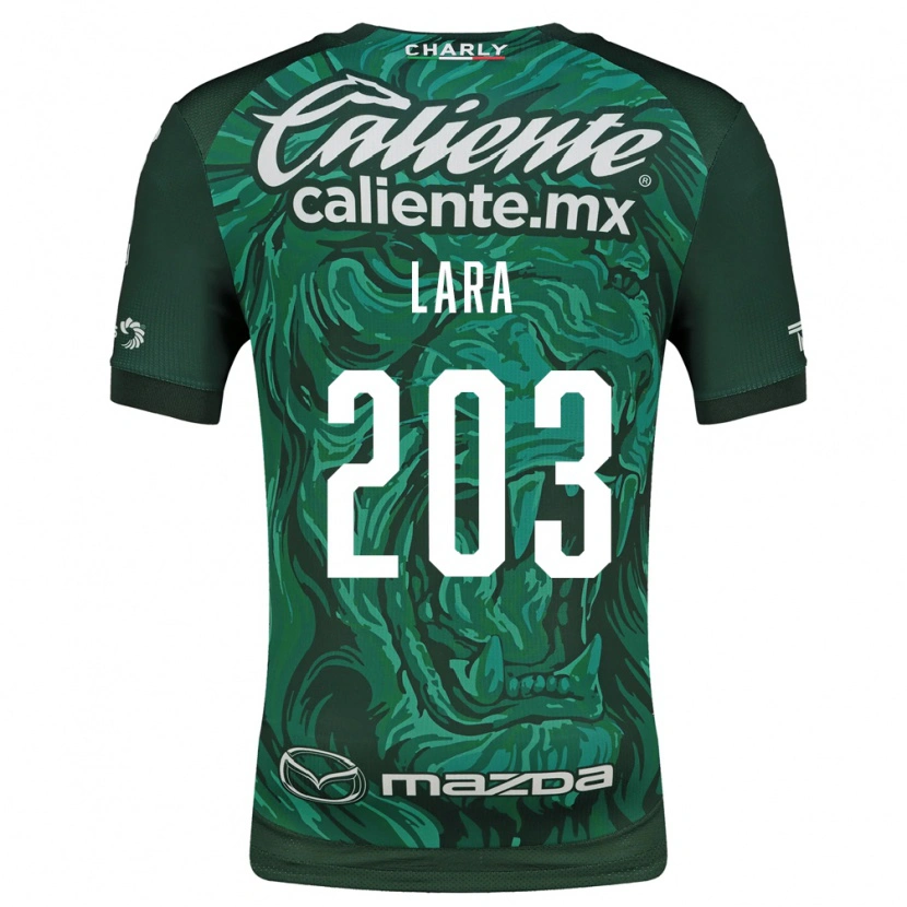 DanxenキッズJesús Lara#203緑黒ホームシャツ2026/27ジャージーユニフォーム