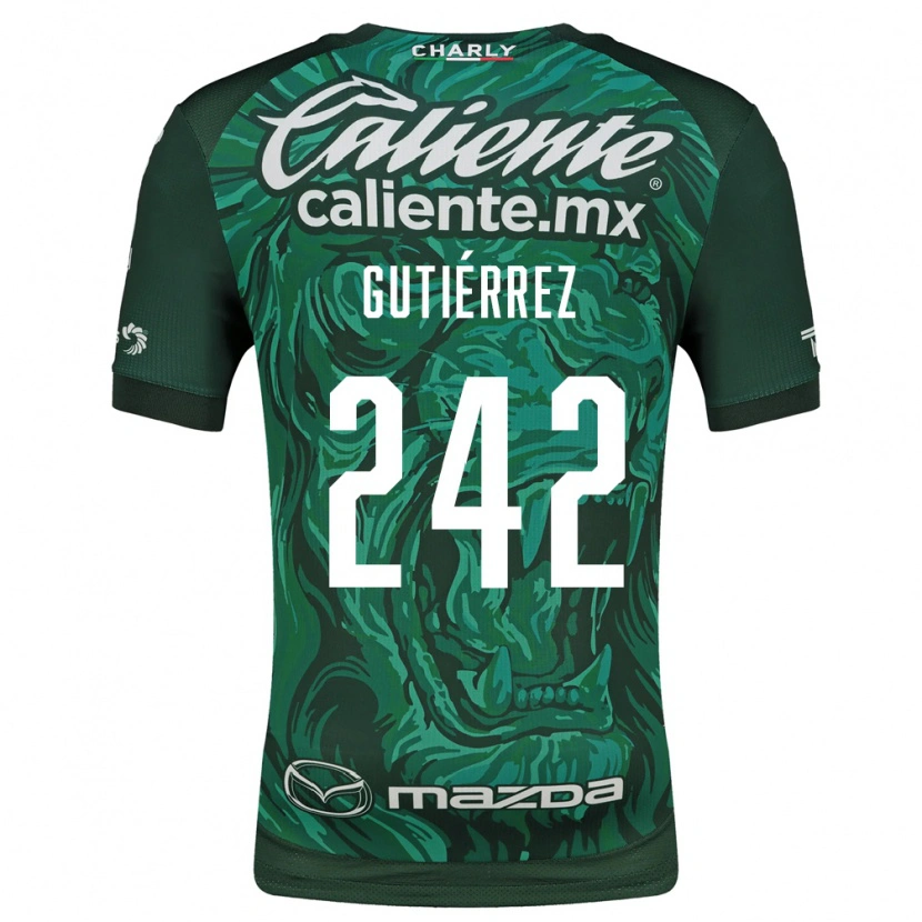 DanxenキッズDaniel Gutiérrez#242緑黒ホームシャツ2026/27ジャージーユニフォーム