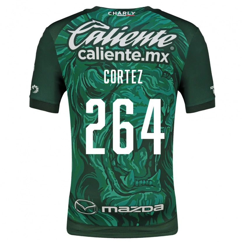 DanxenキッズEnrique Cortez#264緑黒ホームシャツ2026/27ジャージーユニフォーム