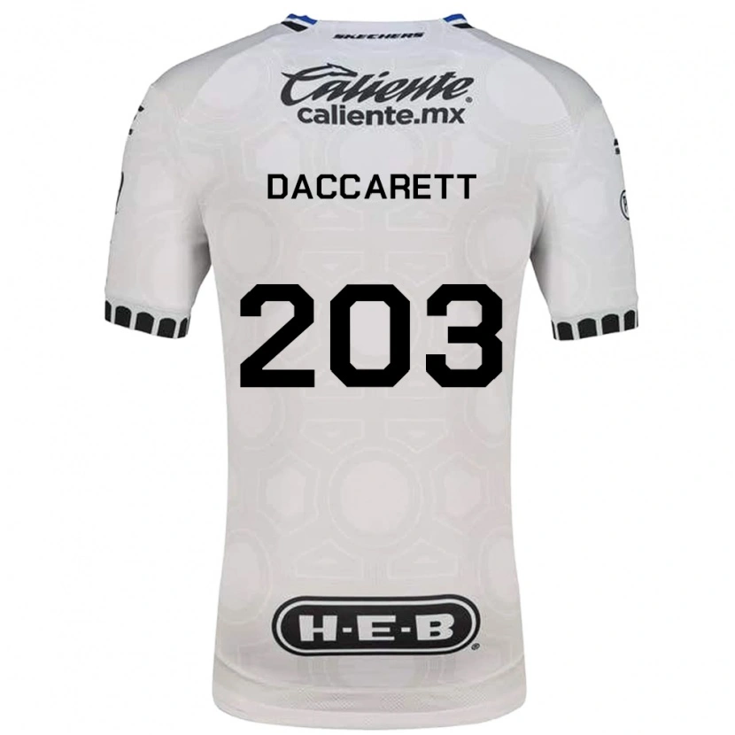 DanxenキッズJuan Daccarett#203白黒青ホームシャツ2026/27ジャージーユニフォーム