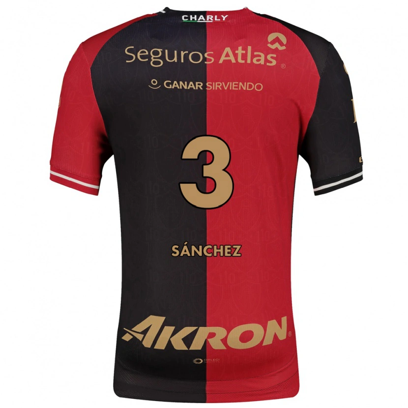 Danxenキッズホルヘ・サンチェス#3赤黒茶ホームシャツ2026/27ジャージーユニフォーム