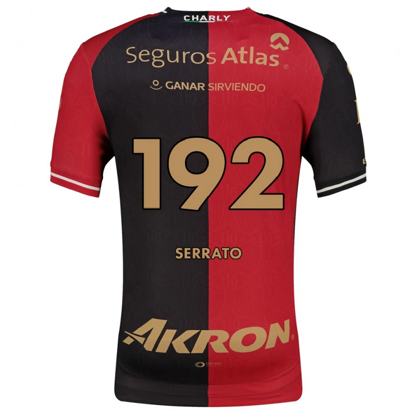 DanxenキッズJesús Serrato#192赤黒茶ホームシャツ2026/27ジャージーユニフォーム