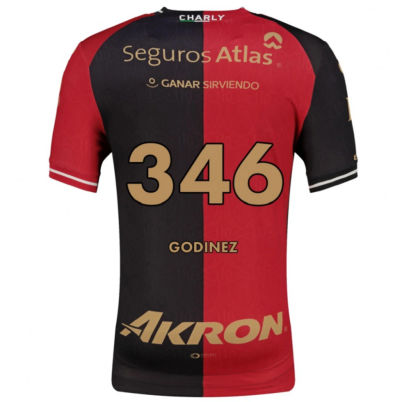 Danxenキッズオルモ・ゴディネス#346赤黒茶ホームシャツ2026/27ジャージーユニフォーム
