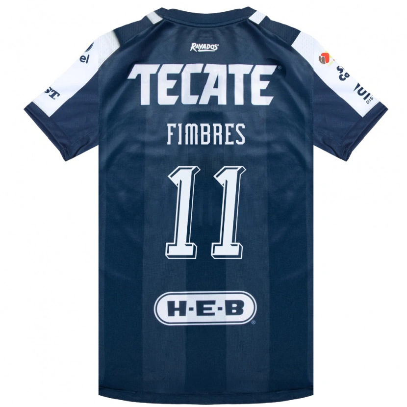 DanxenキッズIker Fimbres#11藍色白赤ホームシャツ2026/27ジャージーユニフォーム
