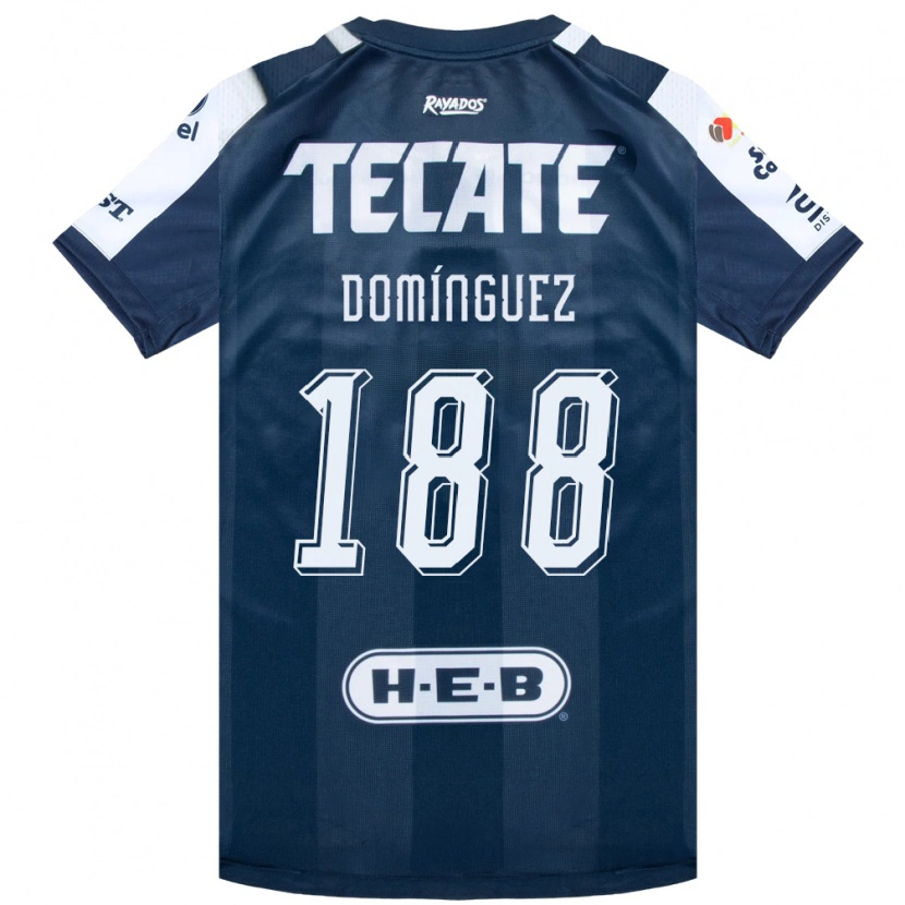 DanxenキッズJoel Domínguez#188藍色白赤ホームシャツ2026/27ジャージーユニフォーム