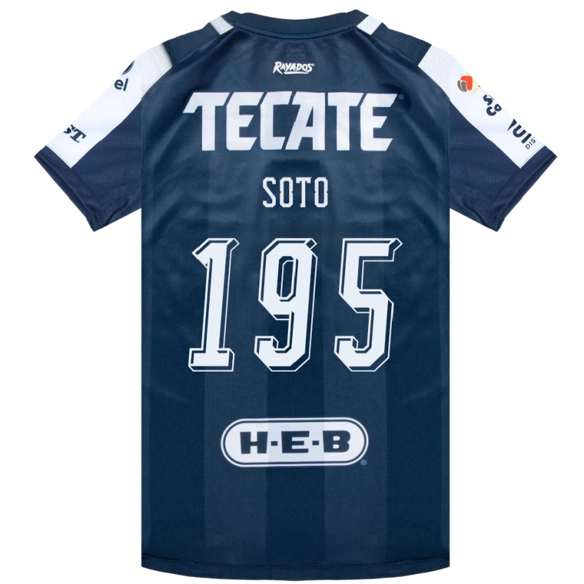 DanxenキッズÓscar Soto#195藍色白赤ホームシャツ2026/27ジャージーユニフォーム