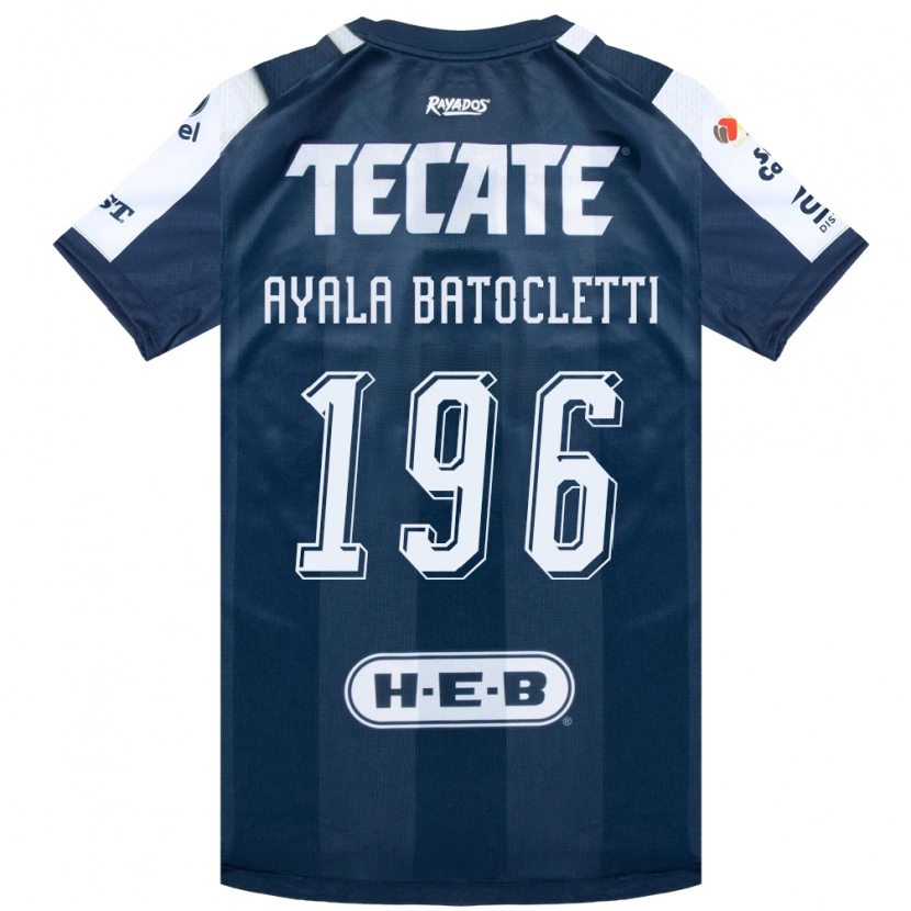 DanxenキッズNahuel Ayala Batocletti#196藍色白赤ホームシャツ2026/27ジャージーユニフォーム