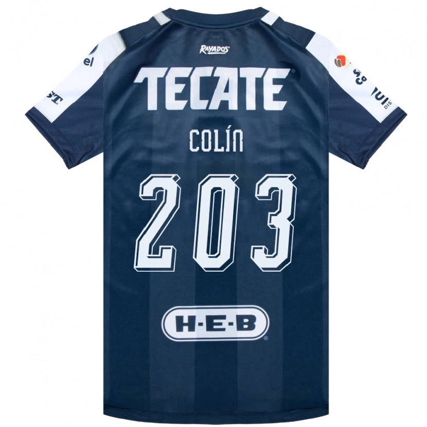 DanxenキッズLuis Colín#203藍色白赤ホームシャツ2026/27ジャージーユニフォーム