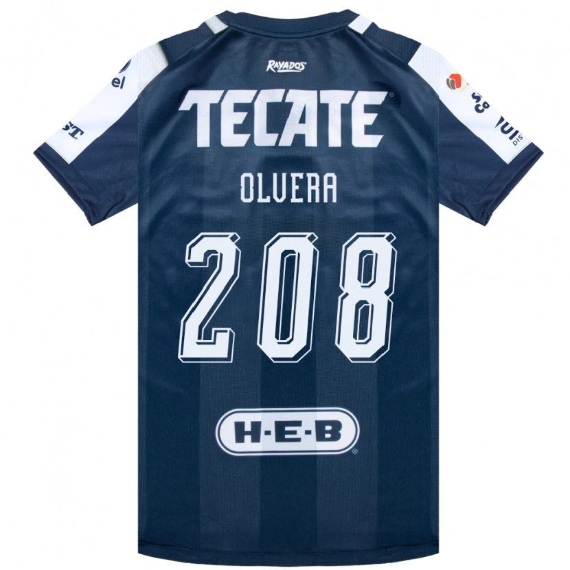 DanxenキッズMarcelo Olvera#208藍色白赤ホームシャツ2026/27ジャージーユニフォーム