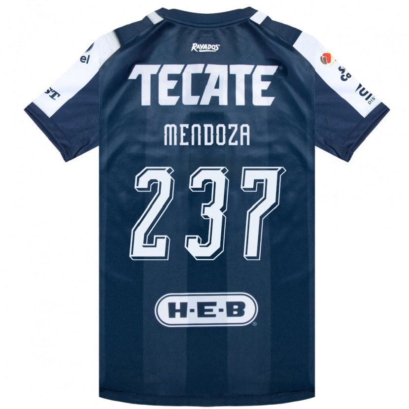 DanxenキッズJosé Mendoza#237藍色白赤ホームシャツ2026/27ジャージーユニフォーム