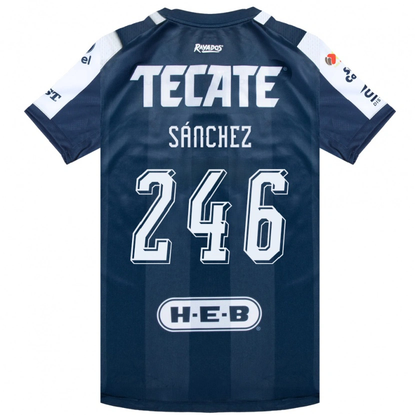DanxenキッズDiego Sánchez#246藍色白赤ホームシャツ2026/27ジャージーユニフォーム