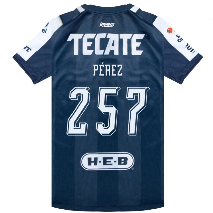 DanxenキッズAnthony Pérez#257藍色白赤ホームシャツ2026/27ジャージーユニフォーム