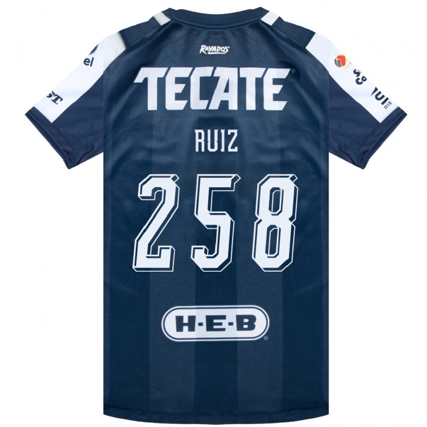 DanxenキッズDiego Ruiz#258藍色白赤ホームシャツ2026/27ジャージーユニフォーム
