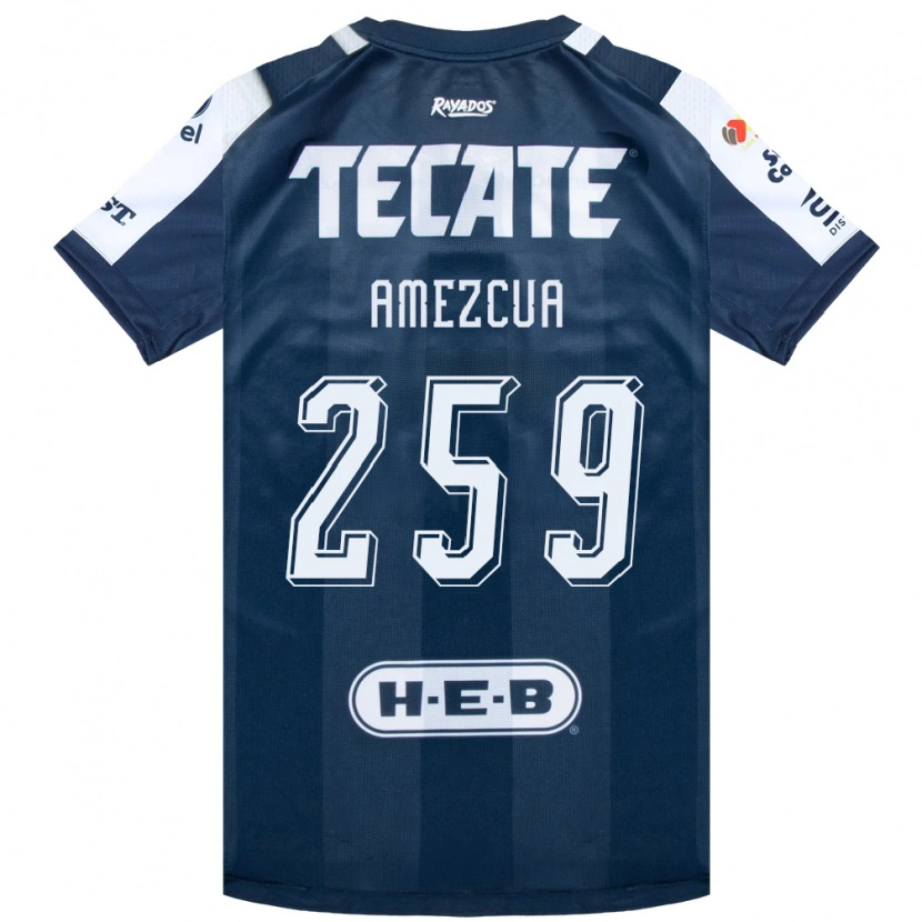 DanxenキッズÁngel Amezcua#259藍色白赤ホームシャツ2026/27ジャージーユニフォーム