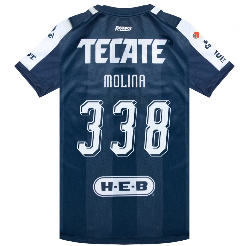 DanxenキッズJohann Molina#338藍色白赤ホームシャツ2026/27ジャージーユニフォーム