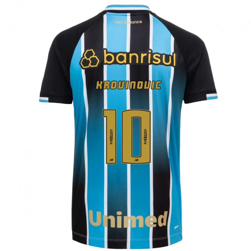 Danxenキッズフィリプ・クロヴィノヴィッチ#10青茶黒ホームシャツ2026/27ジャージーユニフォーム