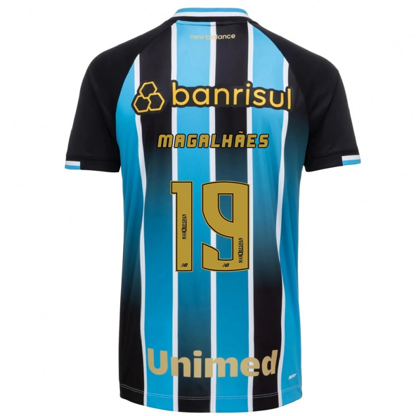 DanxenキッズFellipe Magalhães#19青茶黒ホームシャツ2026/27ジャージーユニフォーム
