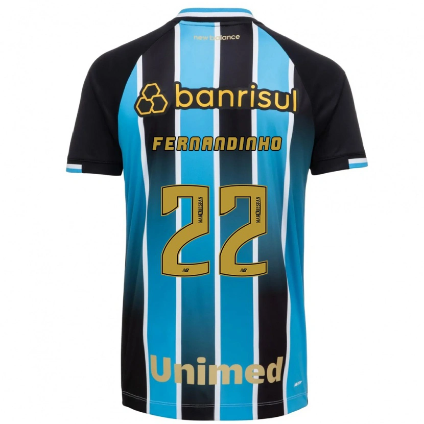 Danxenキッズフェルナンド・ルイス・ローザ#22青茶黒ホームシャツ2026/27ジャージーユニフォーム