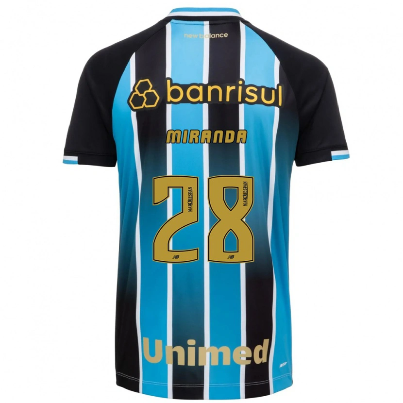 Danxenキッズパウロ・ミランダ#28青茶黒ホームシャツ2026/27ジャージーユニフォーム