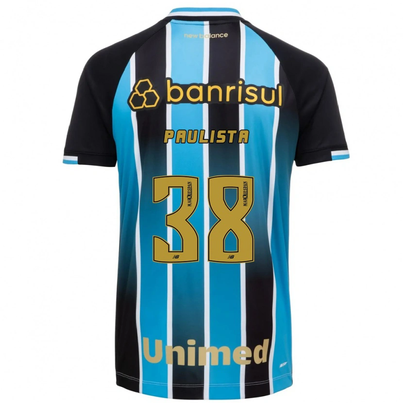 Danxenキッズカイオ・パウリスタ#38青茶黒ホームシャツ2026/27ジャージーユニフォーム