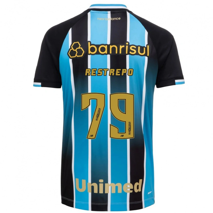 DanxenキッズKelly Restrepo#79青茶黒ホームシャツ2026/27ジャージーユニフォーム